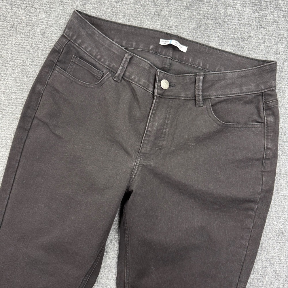 Riders by Lee Pants Size 14P‎ Black Mid Rise Bootcut Jeans Dark Wash Women's